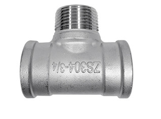 Kimia 316L Stainless Steel Tube Tee NPT Thread SS Reducing Tee Standar ANSI