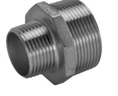 304 316L Threaded Stainless Steel Pipe Fittings Male Hex Nipple Reducer