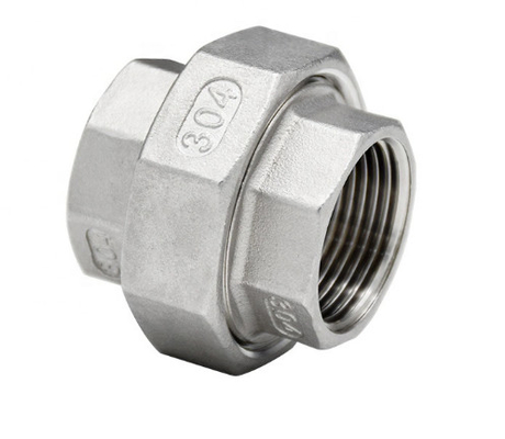 Casting 316 1 Inch Stainless Steel Union Acid Pickling NPT Threaded Union