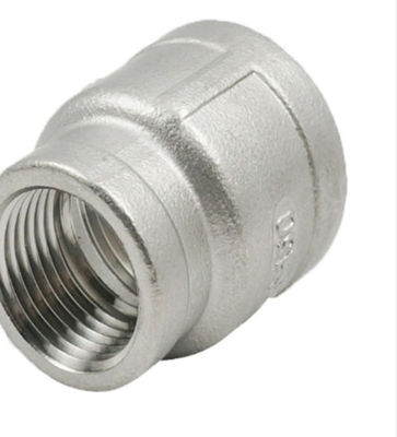 Ra 1.6 - Ra 12.5 Stainless Steel Pipe Fittings NPT / BSP Thread Reducing Socket