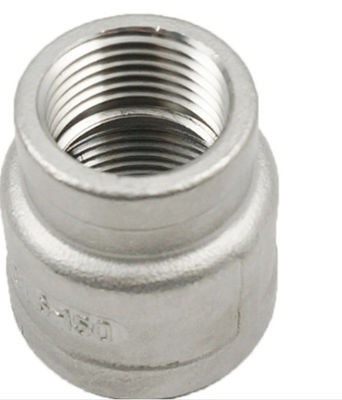 Ra 1.6 - Ra 12.5 Stainless Steel Pipe Fittings NPT / BSP Thread Reducing Socket